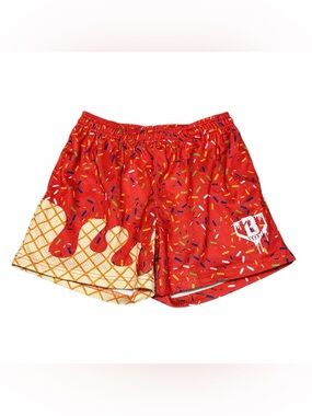 Baseball Lifestyle 101 Cherry Ice Cream Mesh Shorts | Adult Small